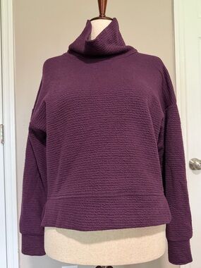 Calia - Dark Purple Long Sleeve Sweater - Medium